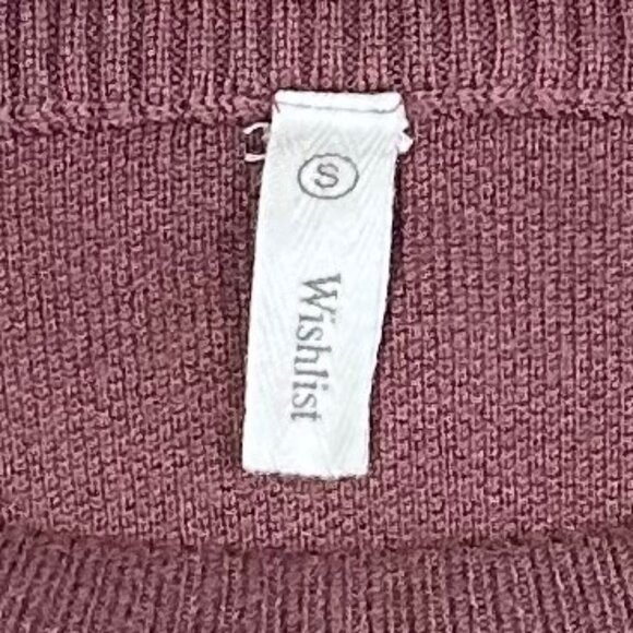 Wishlist Women's Crop Sweater Burgundy / Wine Color Size S NWOT - Picture 3 of 6
